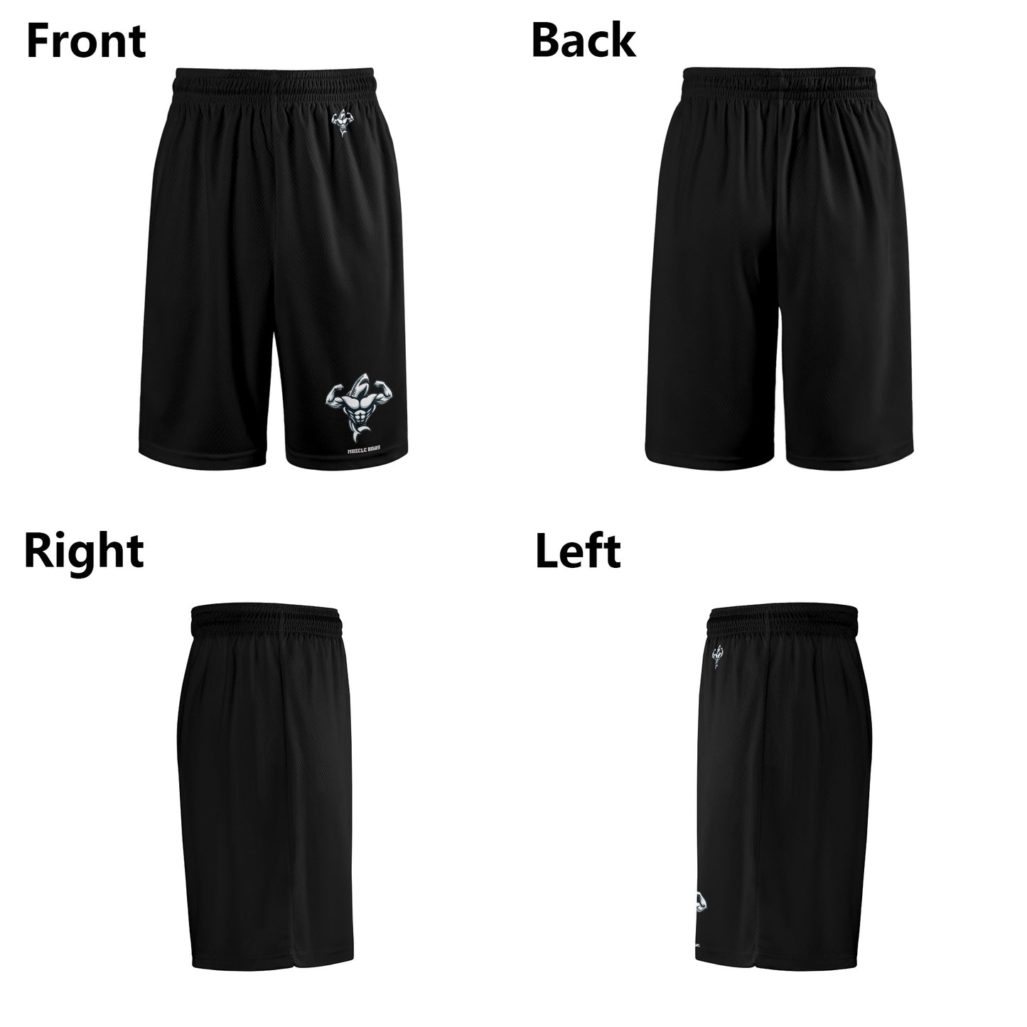 Mens Muscle Body Mesh Basketball & Running Shorts