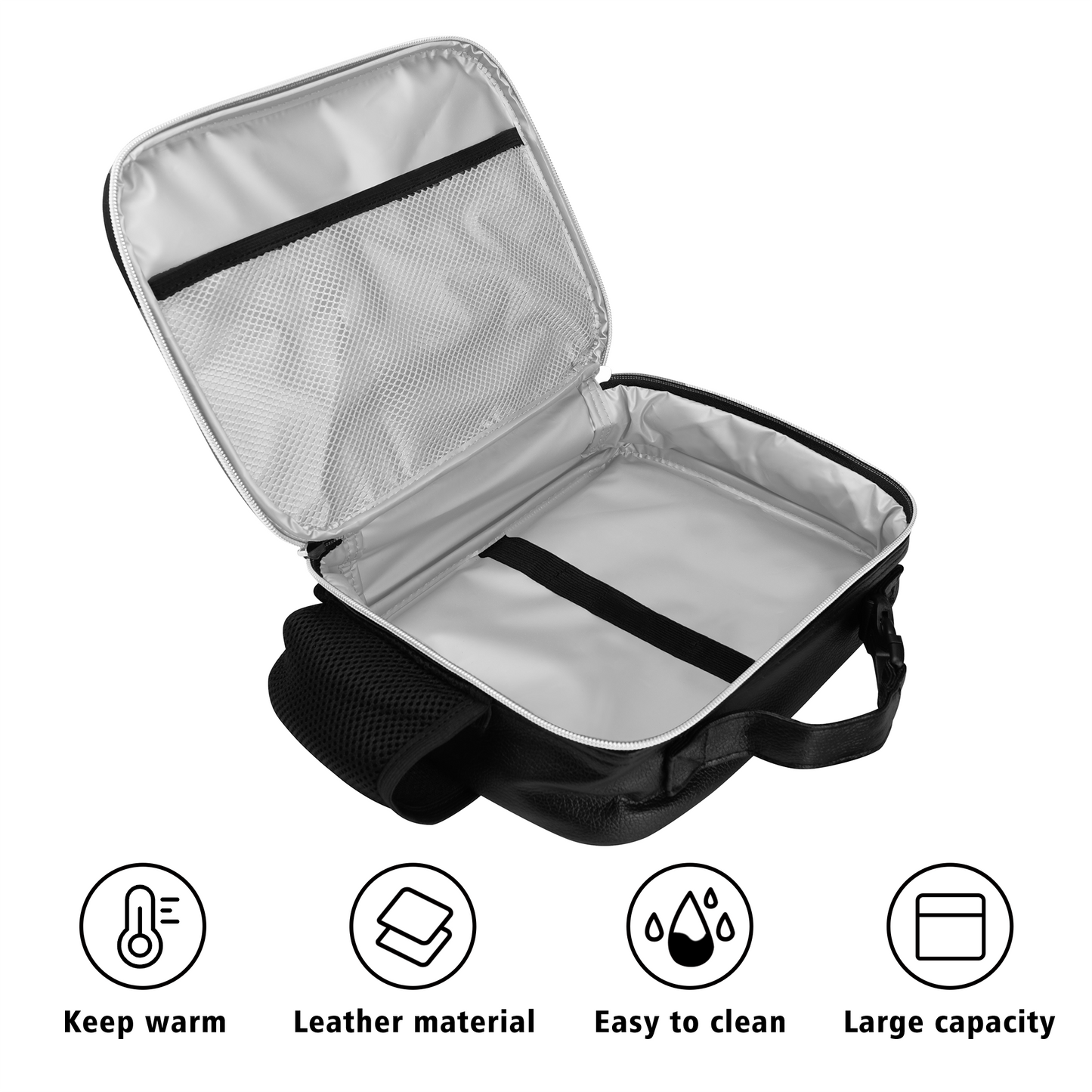 Muscle Body Detachable Leather Lunch Bag