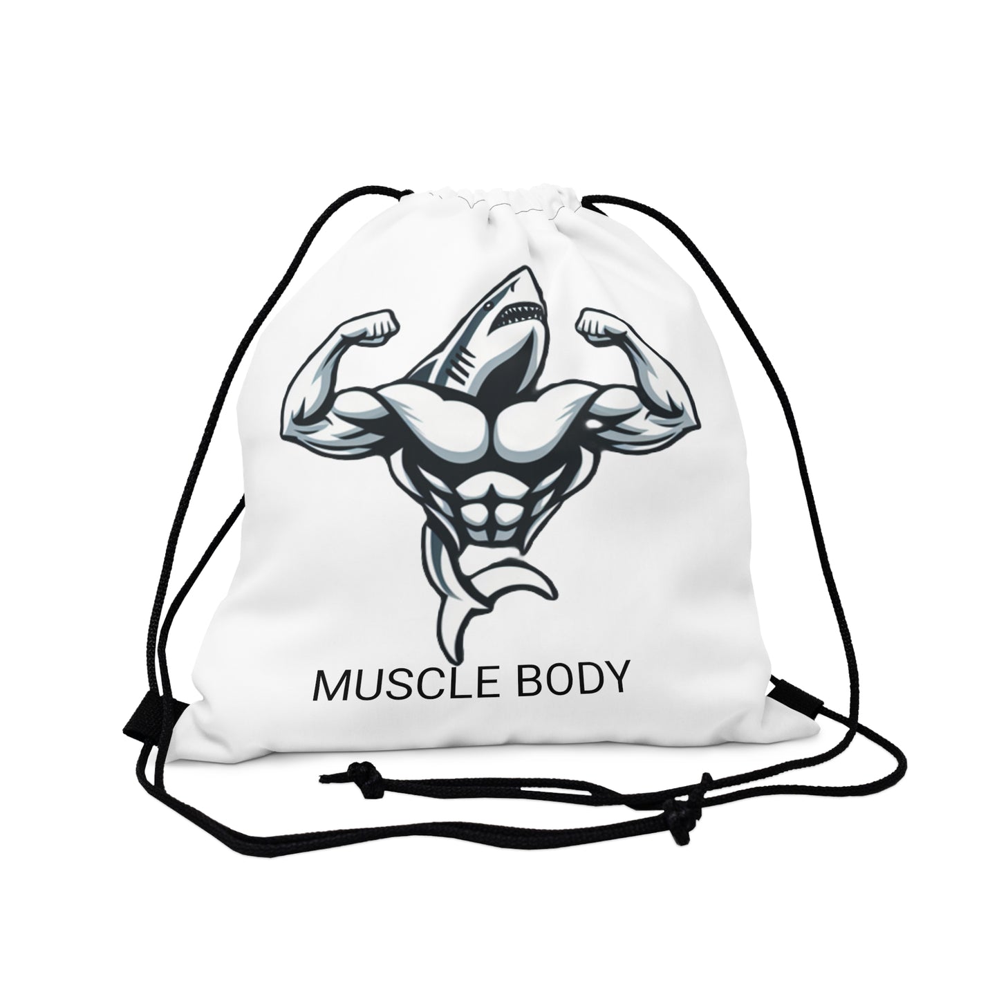 Muscle Body Towel Drawstring Bag
