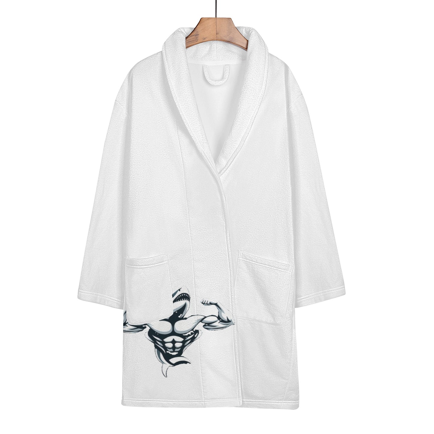 Womens Muscle Body Short Bathrobe