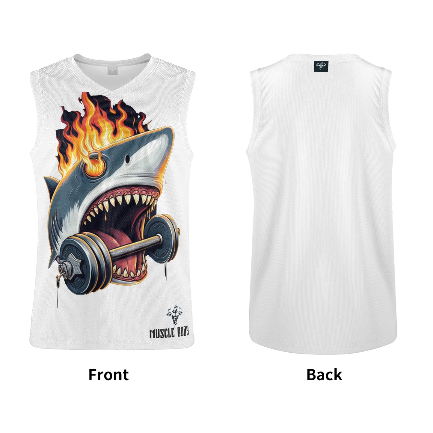 Mens Muscle Body Basketball Jersey Tank Top