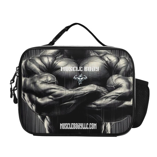 Muscle Body Detachable Leather Lunch Bag