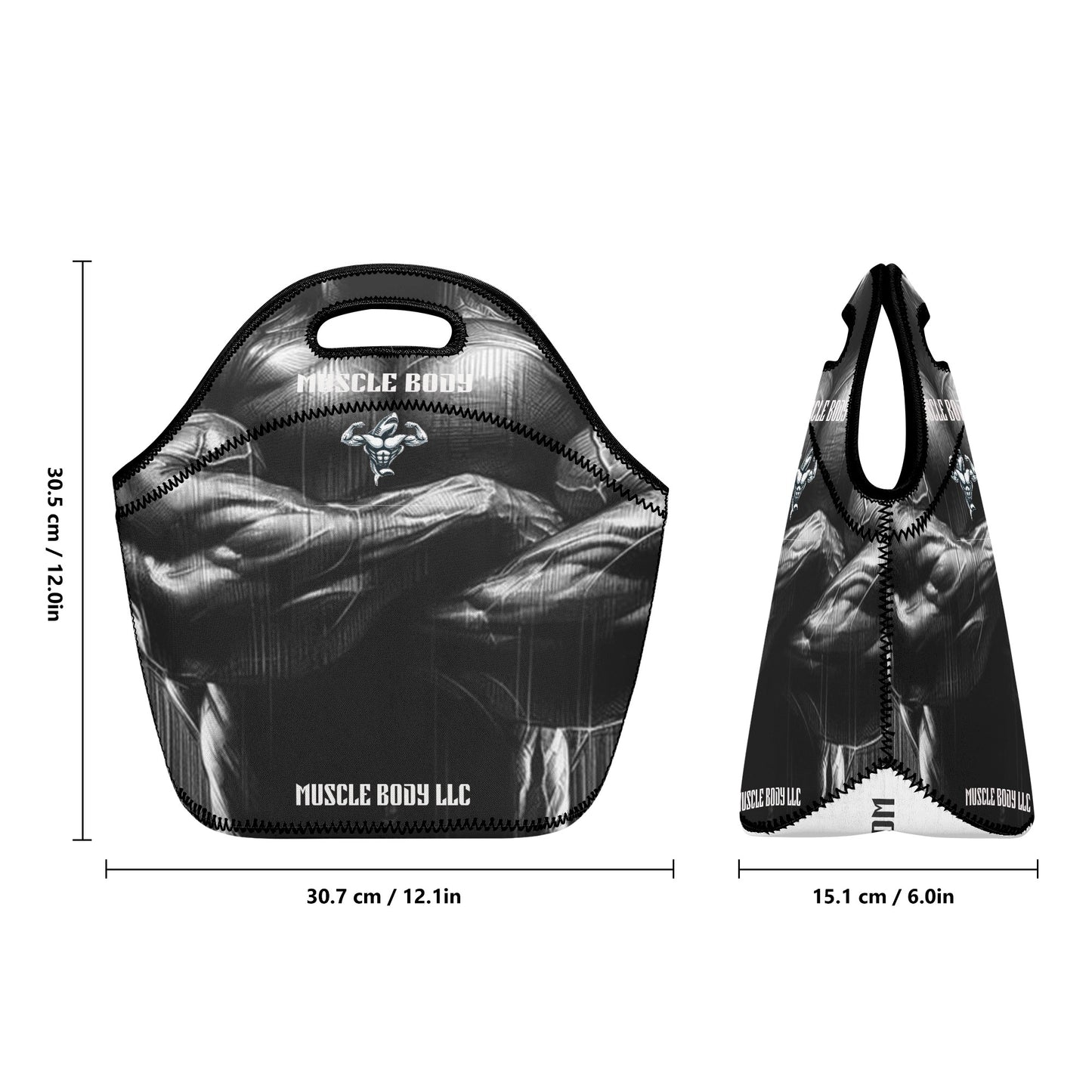 Muscle Body Neoprene Lunch Bag