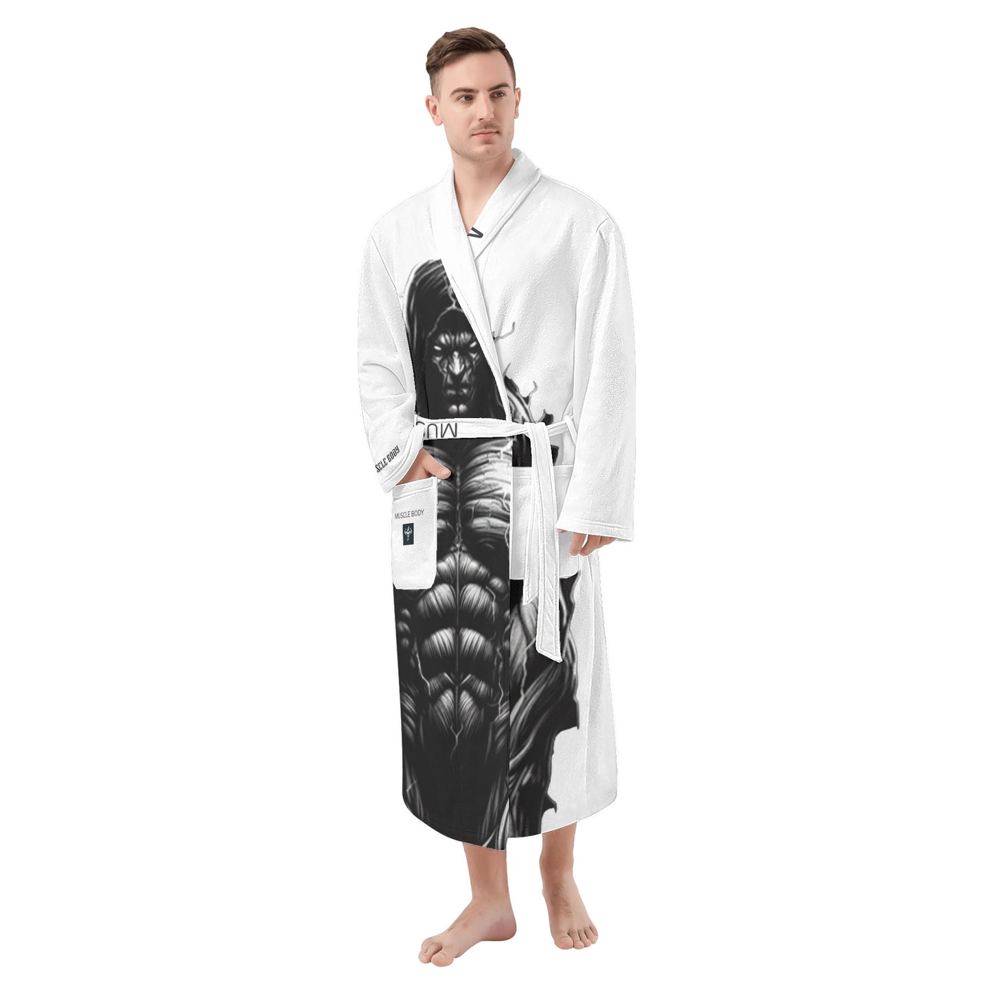 Men's Muscle Body Bathrobe