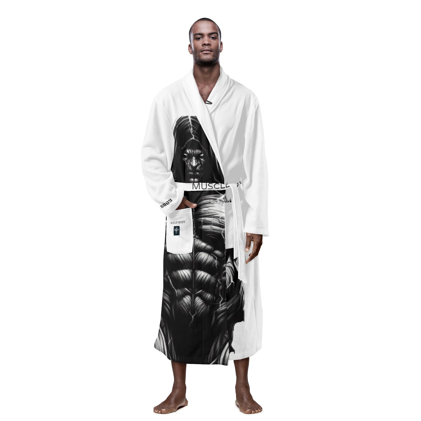 Men's Muscle Body Bathrobe