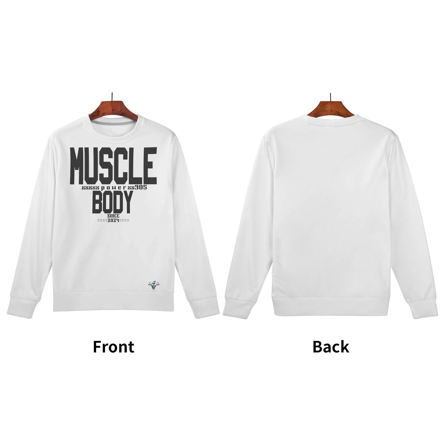 Mens Muscle Body Crew Neck Sweatshirt