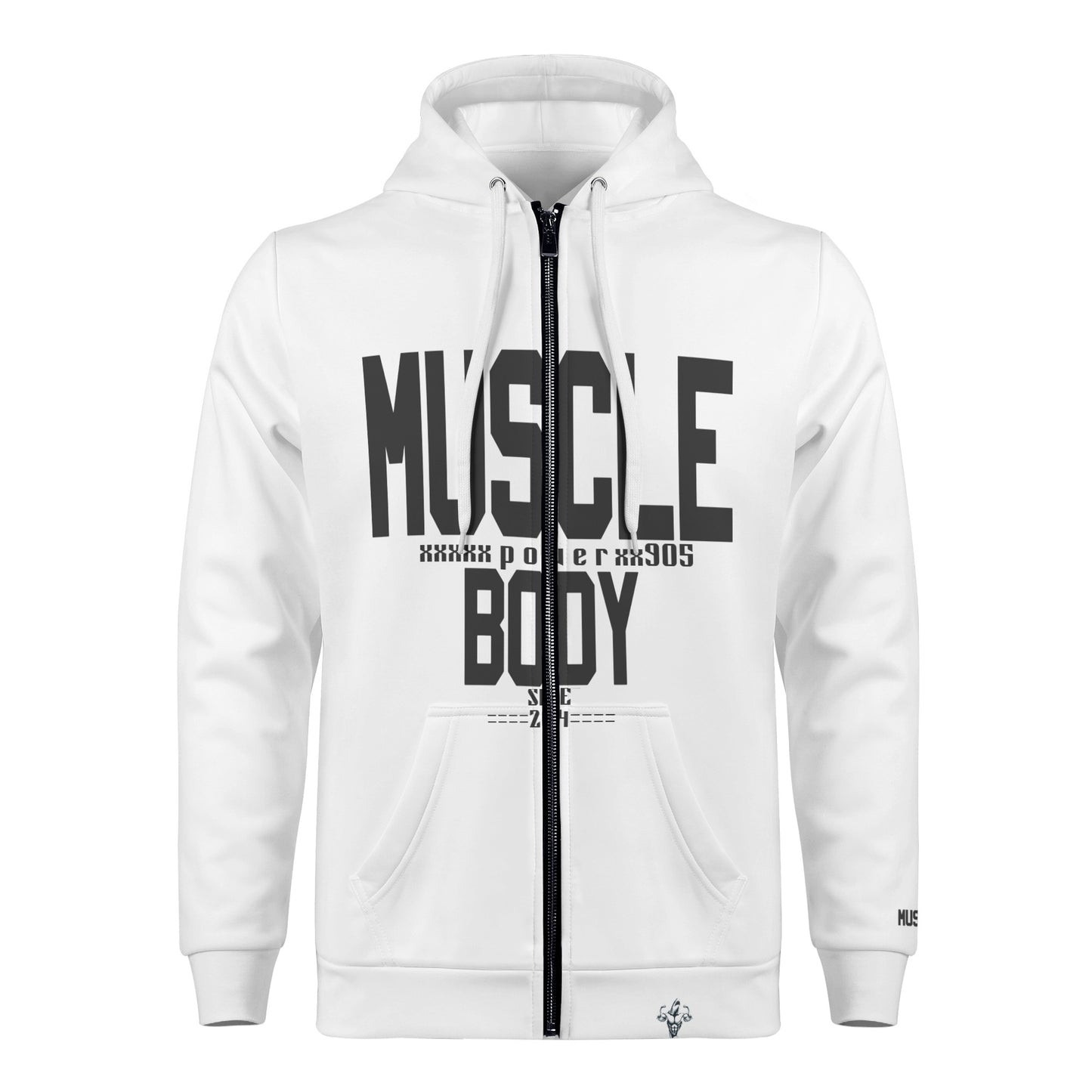 Mens Muscle Body Classic Zip Hoodie