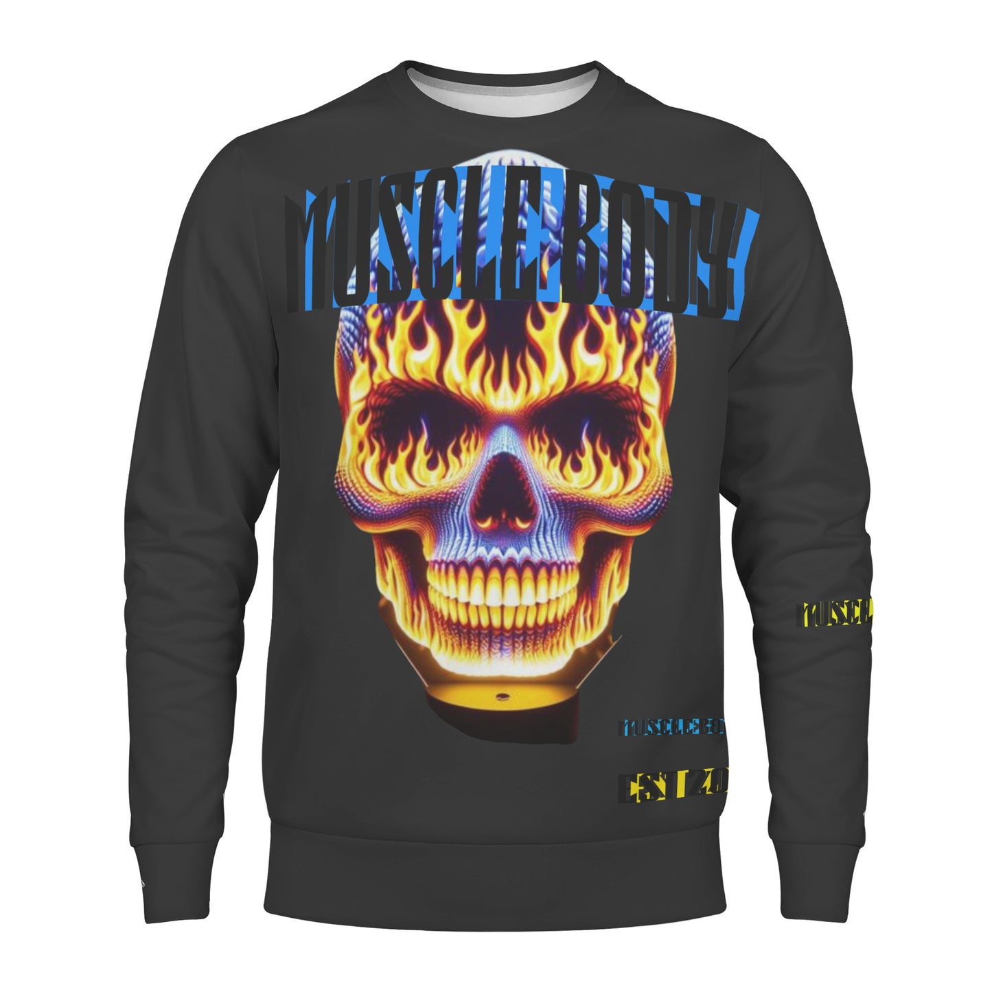 Mens Muscle Body Crew Neck Sweatshirt