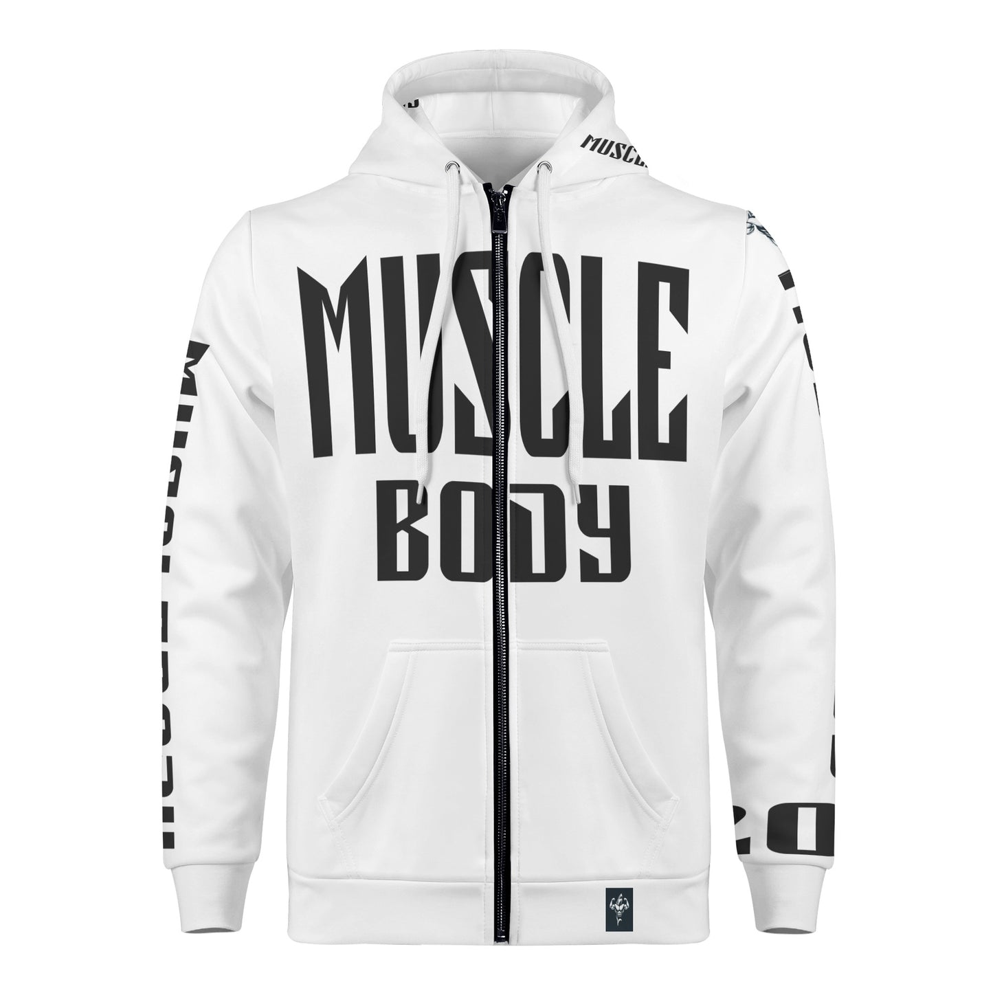 Mens Muscle Body Classic Zip Hoodie