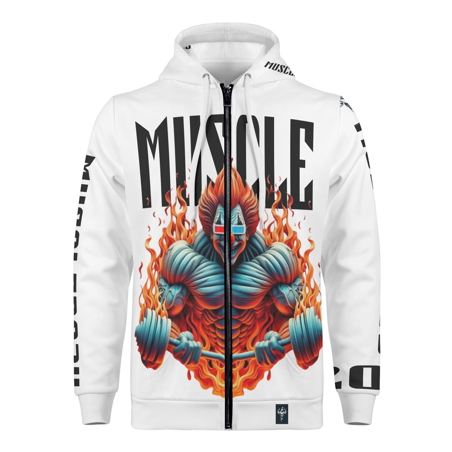 Mens Muscle Body Classic Zip Hoodie