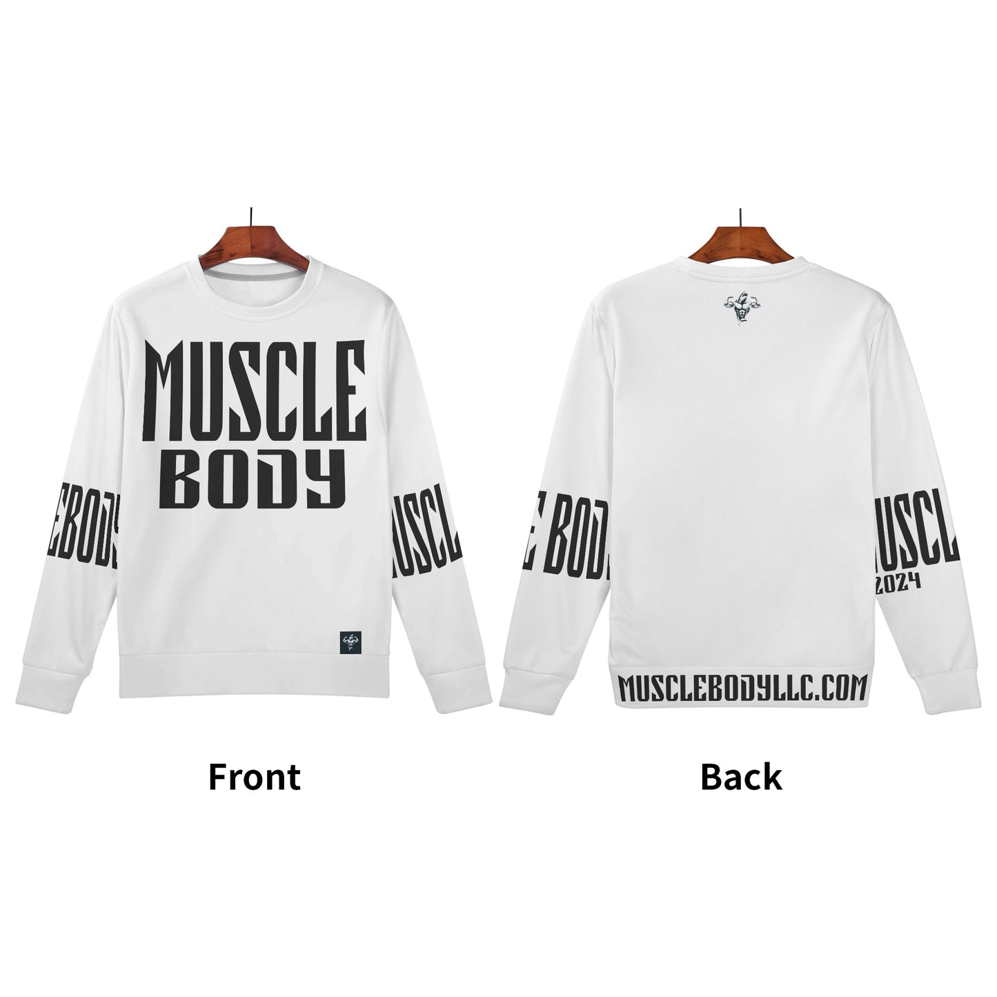 Mens Muscle Body Crew Neck Sweatshirt