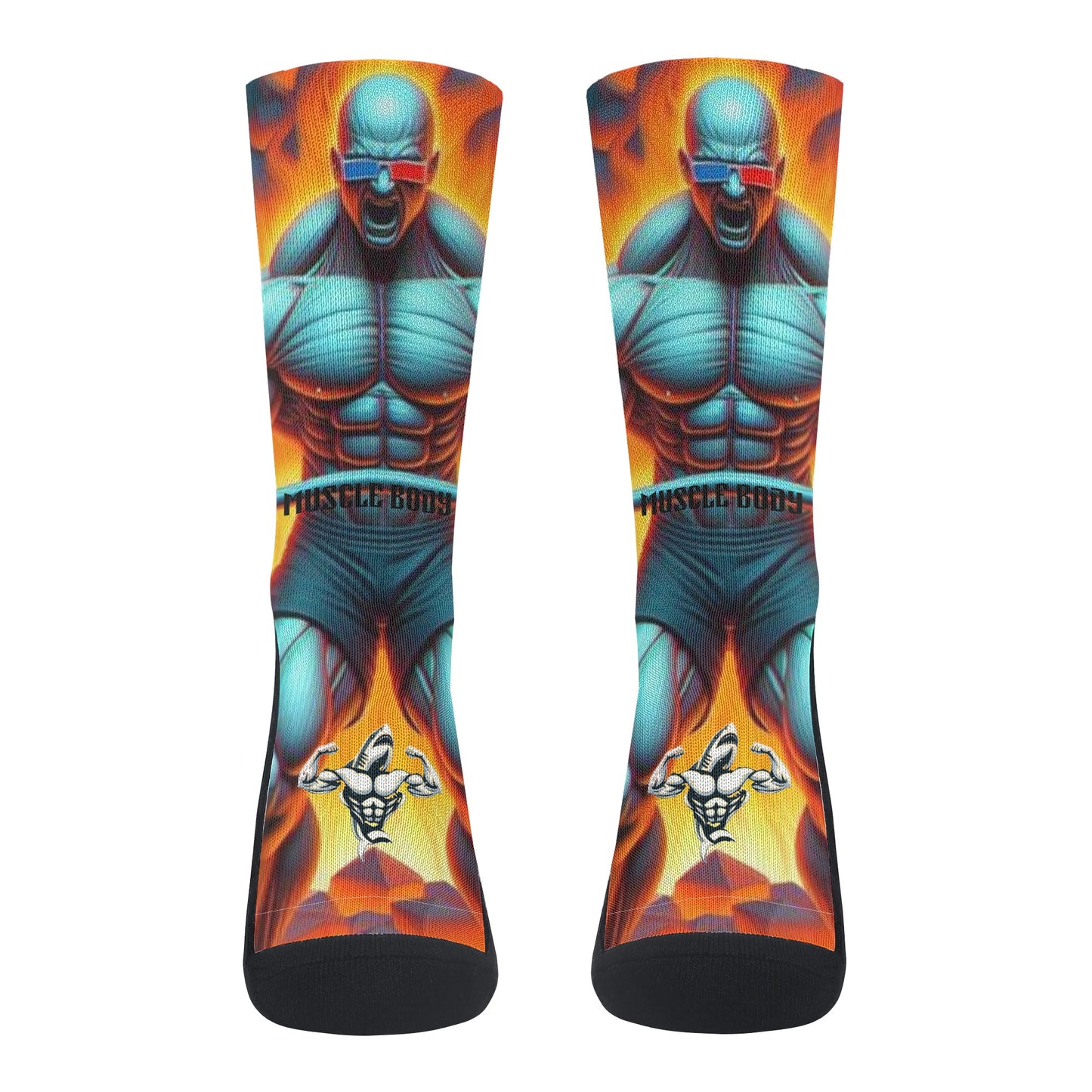 Muscle Body Crew Socks