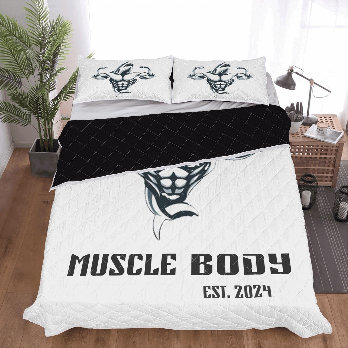 Muscle Body Quilt Bedding Set