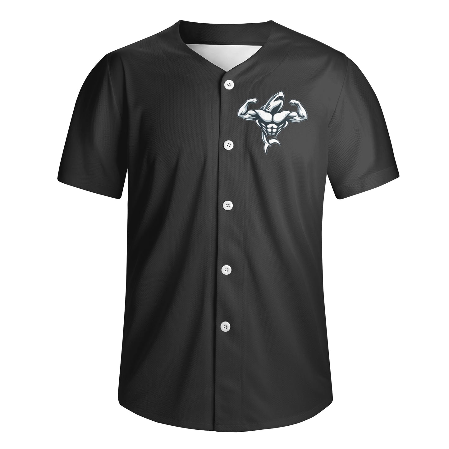 Men's Muscle Body Short Sleeve Baseball Jersey