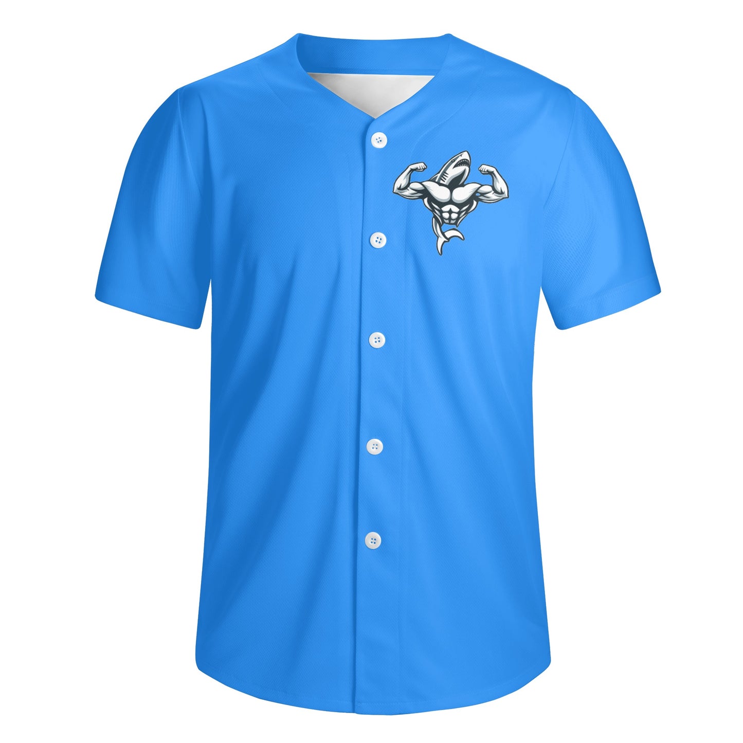 Mens Muscle Body Short Sleeve Baseball Jersey