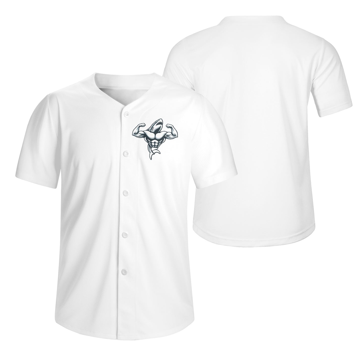 Mens Muscle Body Short Sleeve Baseball Jersey