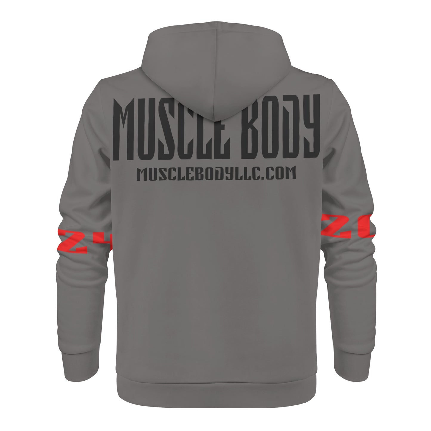 Mens Muscle Body Classic Zip Hoodie