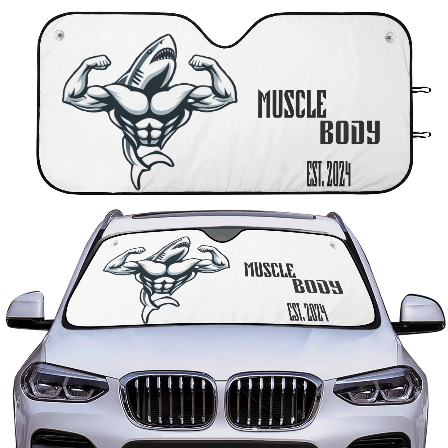 Muscle Body Car Sunshade