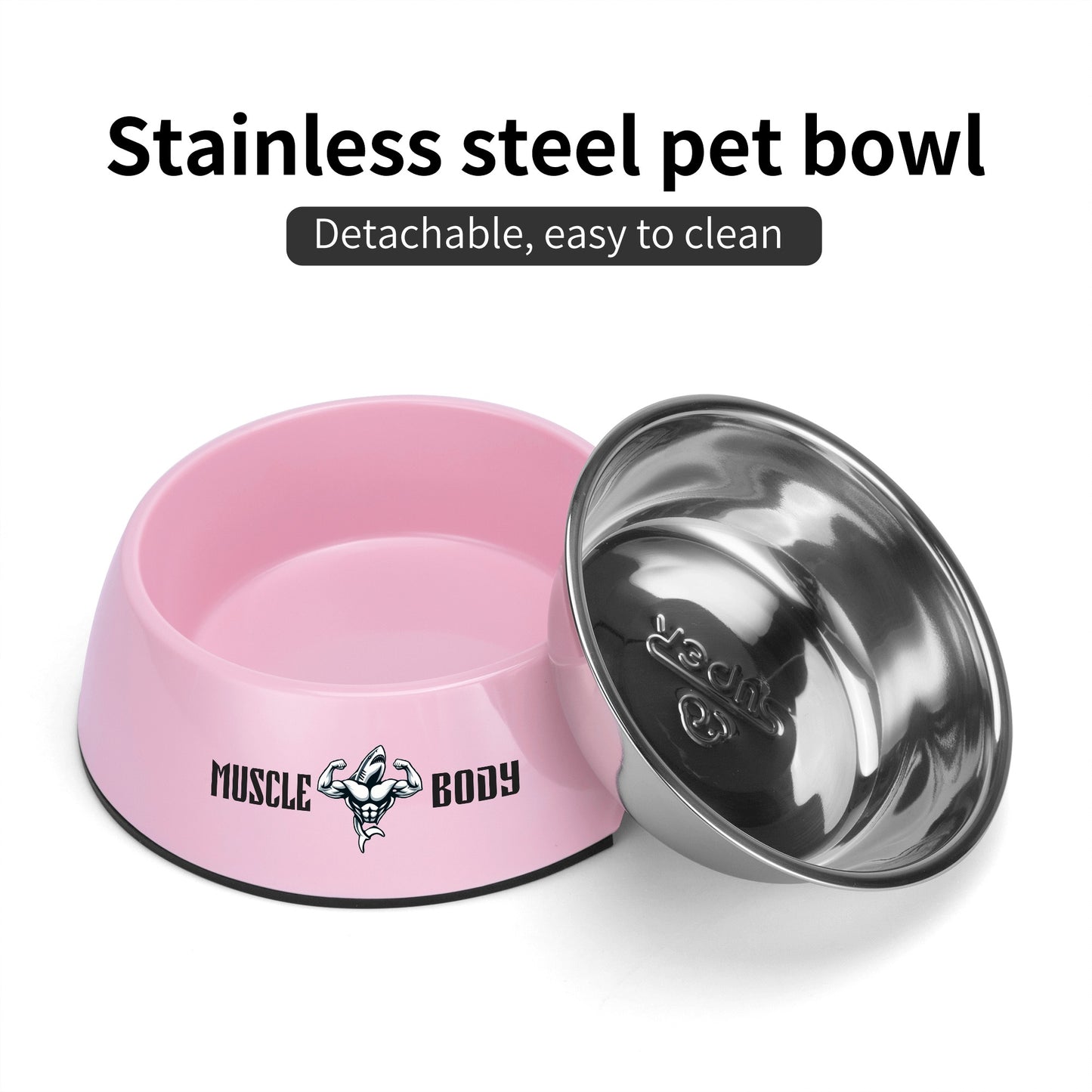 Muscle Body Pet Food Bowl