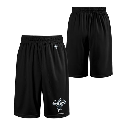 Mens Muscle Body Mesh Basketball & Running Shorts