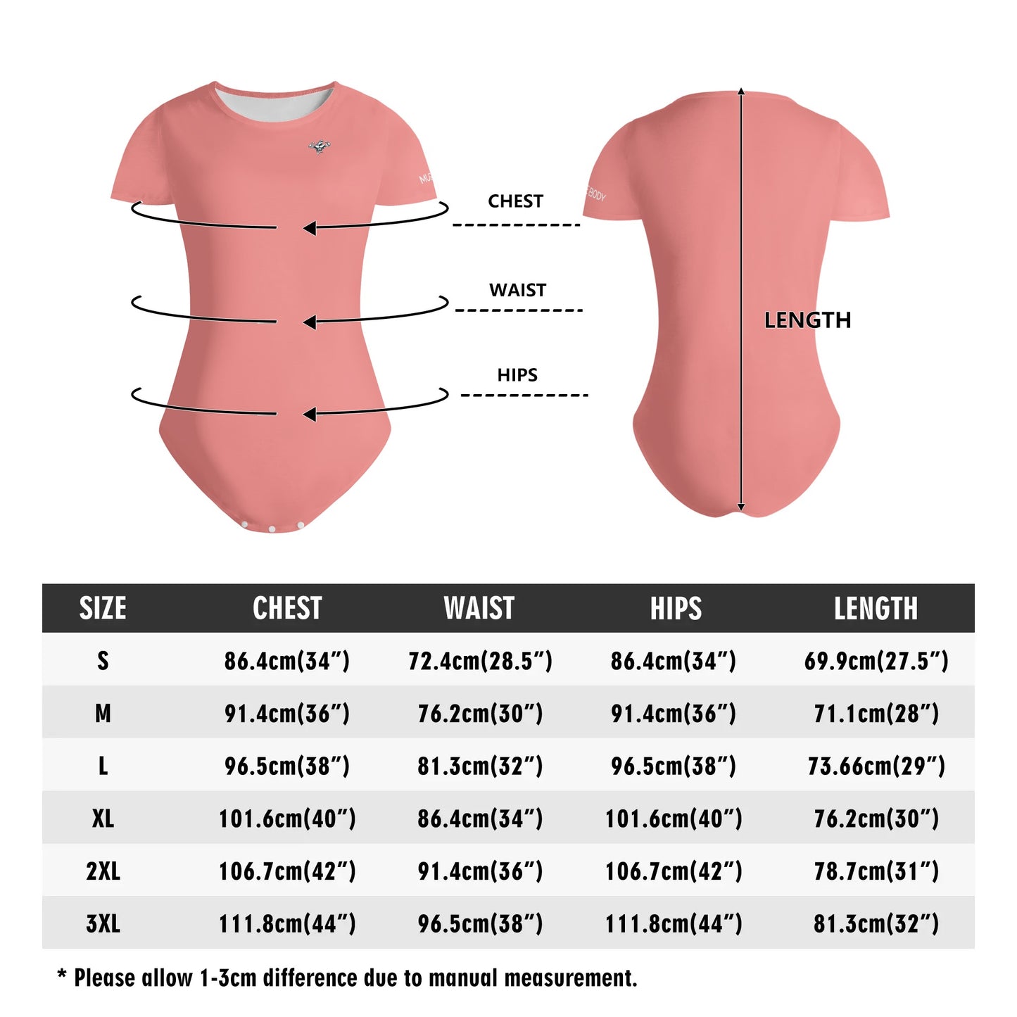 Muscle Body Womens Short Sleeve Slim Fit Bodysuit