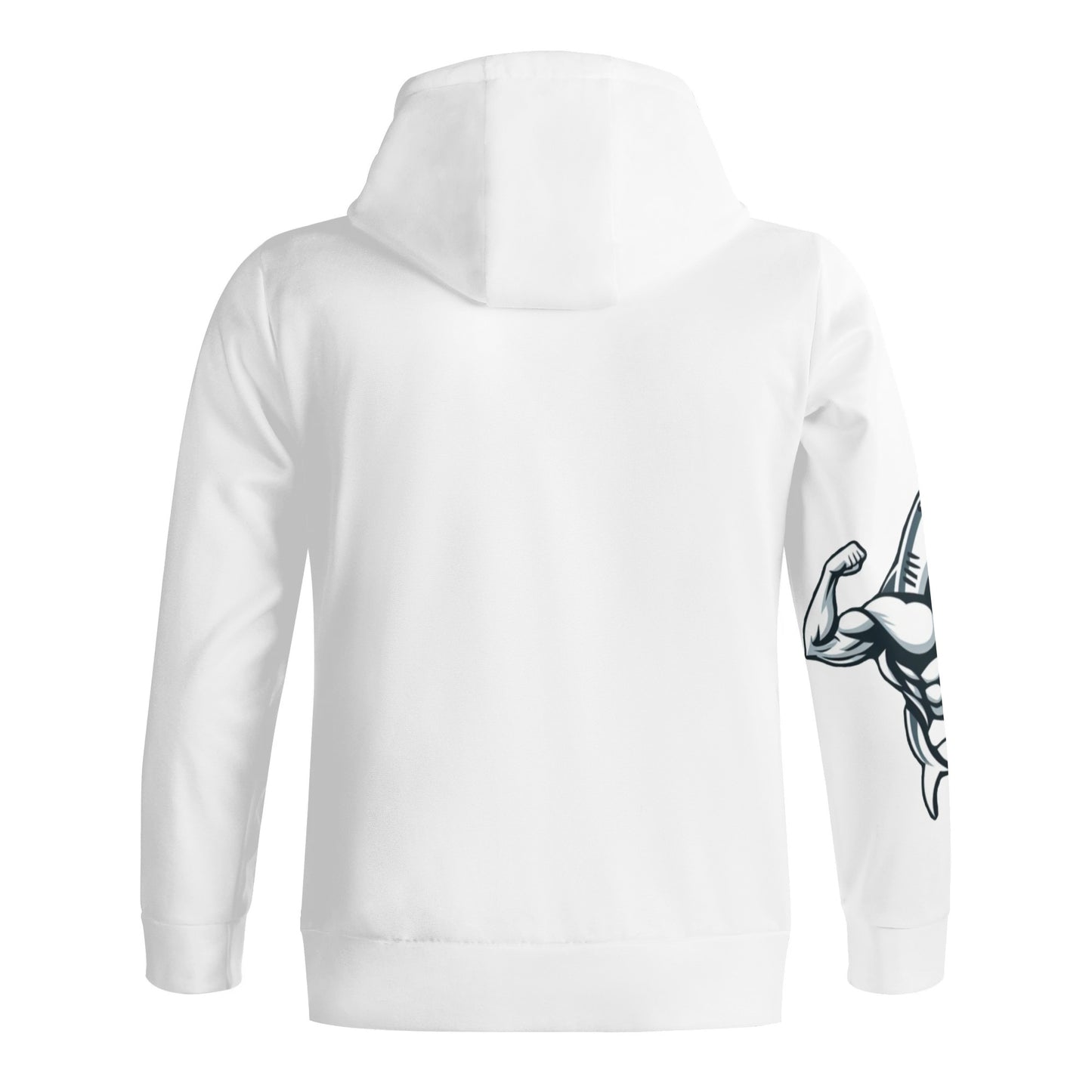 Muscle Body Zip Turtleneck Hoodie Streetwear