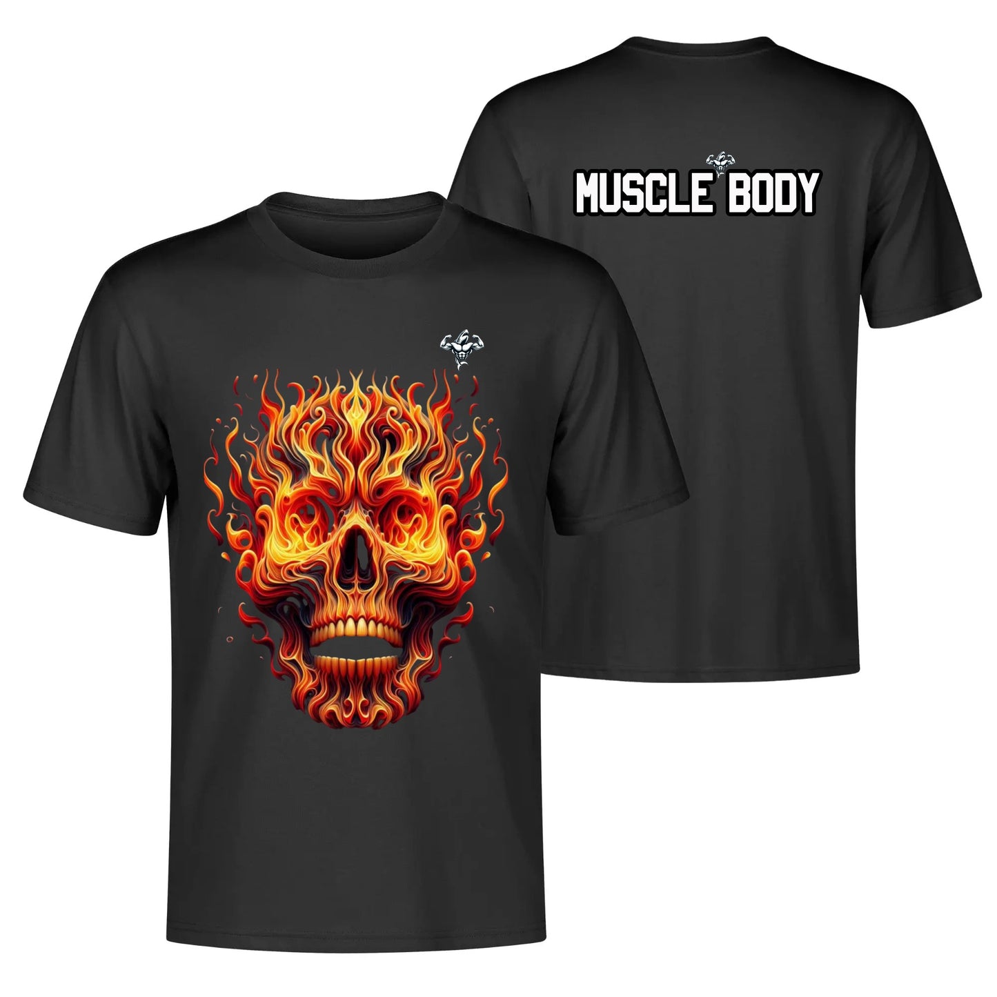 Mens Muscle Body Cartoon Tee