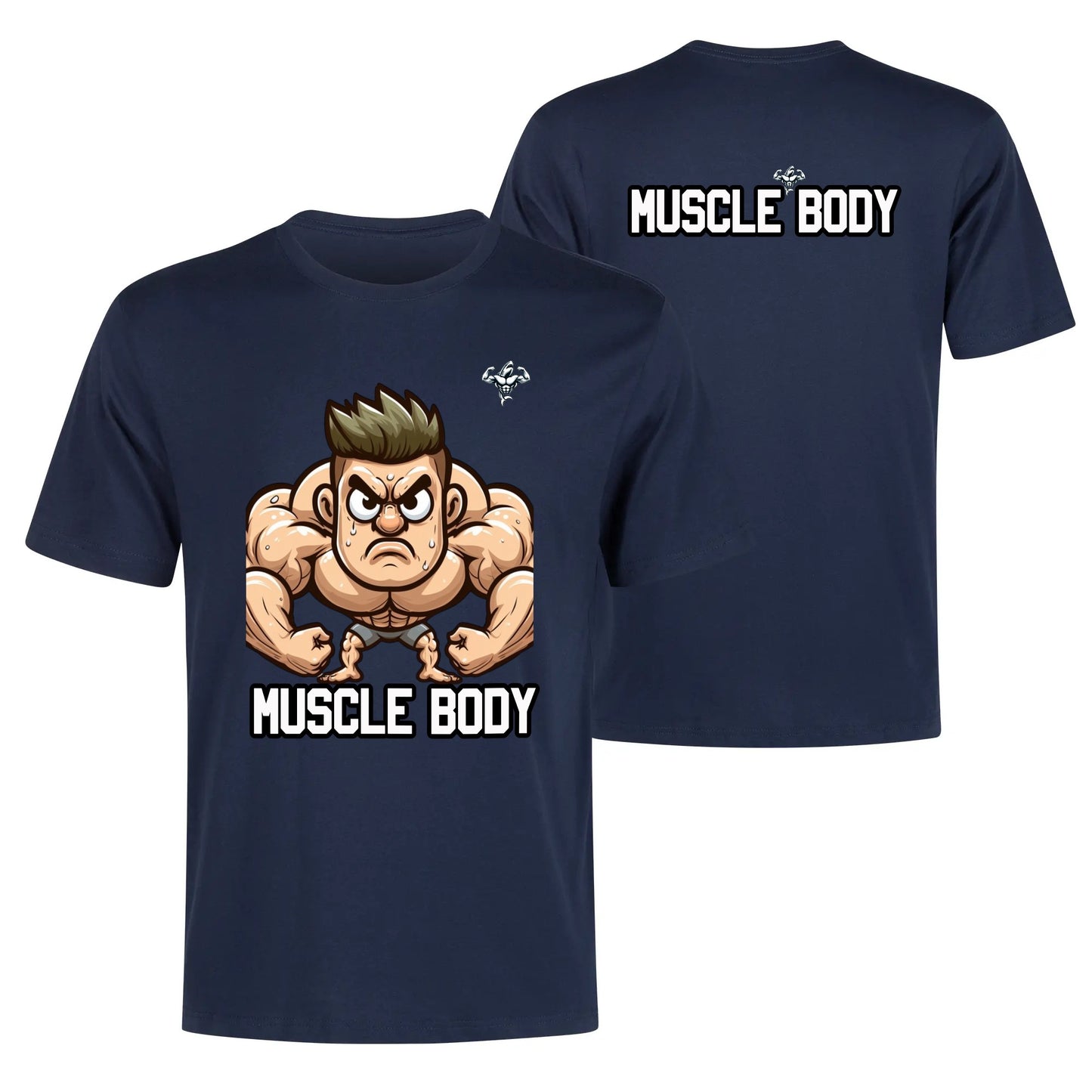 Mens Muscle Body Cartoon Tee