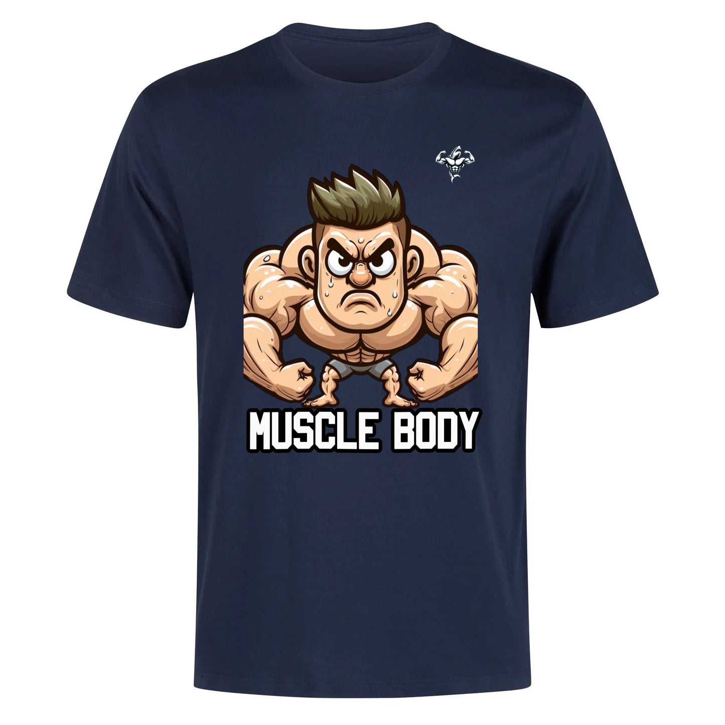 Mens Muscle Body Cartoon Tee