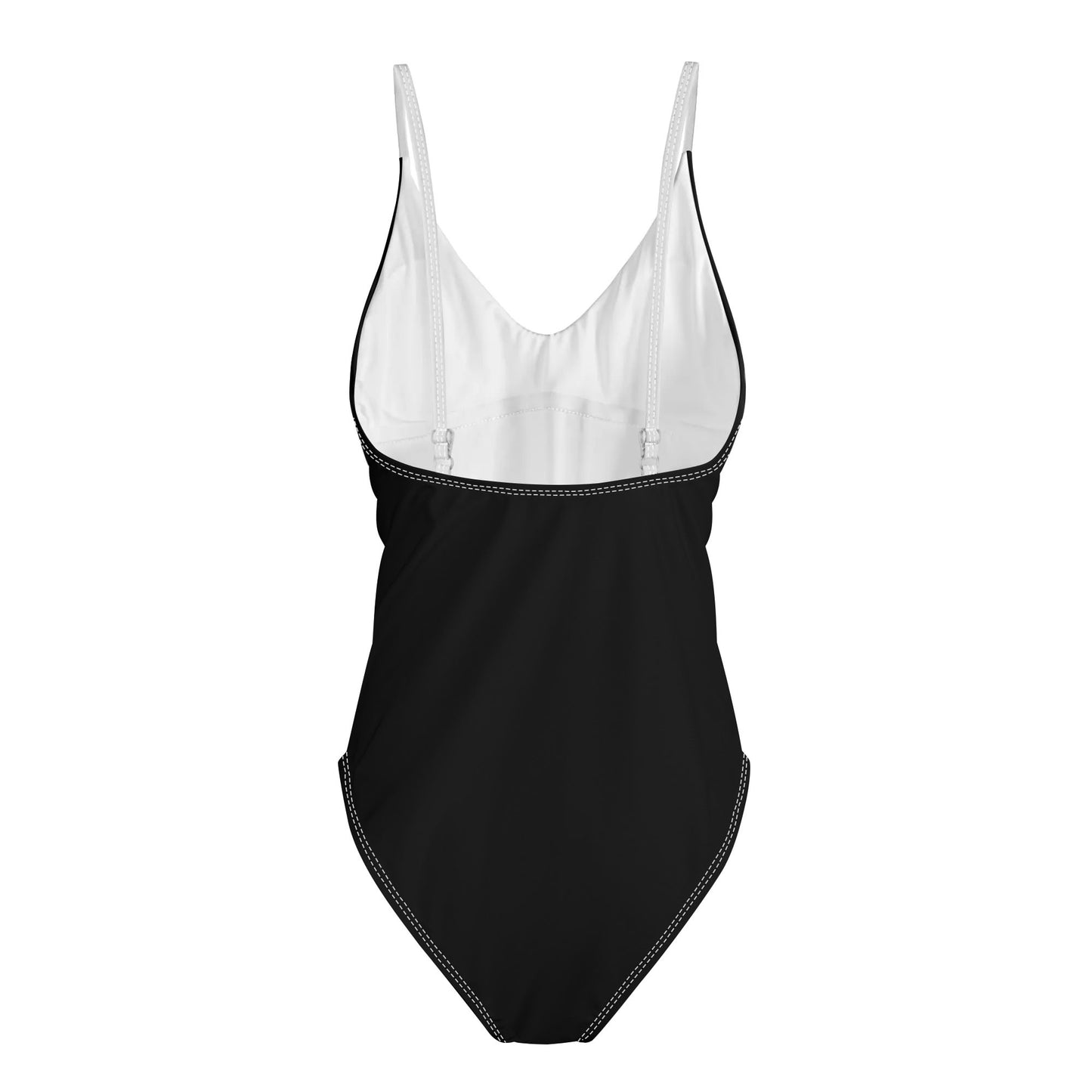 Muscle Body One Piece V-neck Low Back Bathing Suit