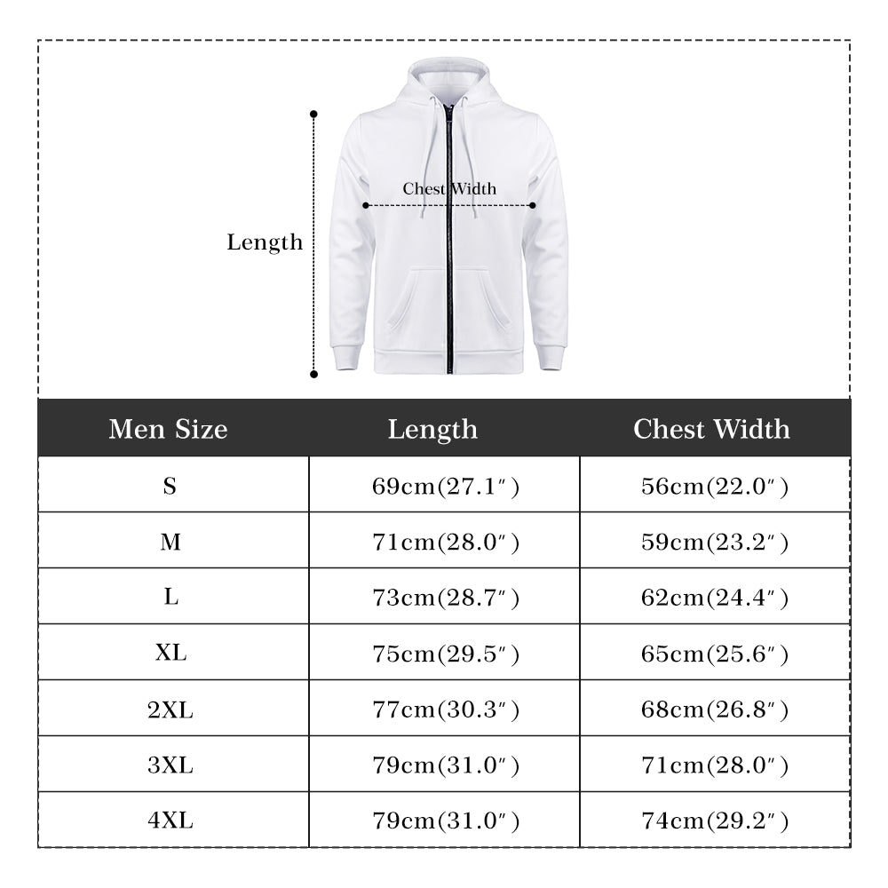 Mens Muscle Body Classic Zip Hoodie