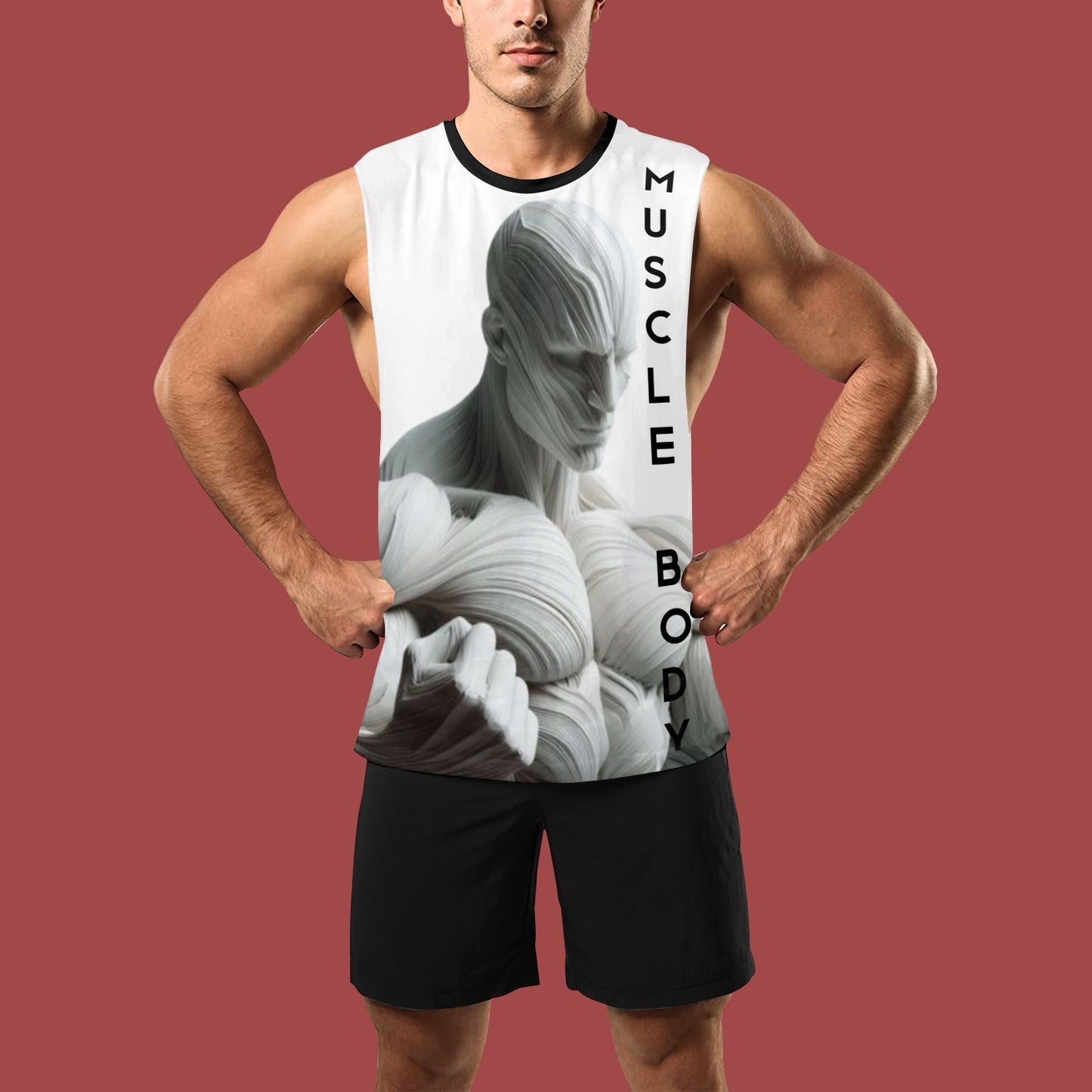 Men's Muscle Body Open Sides Workout Tank Top