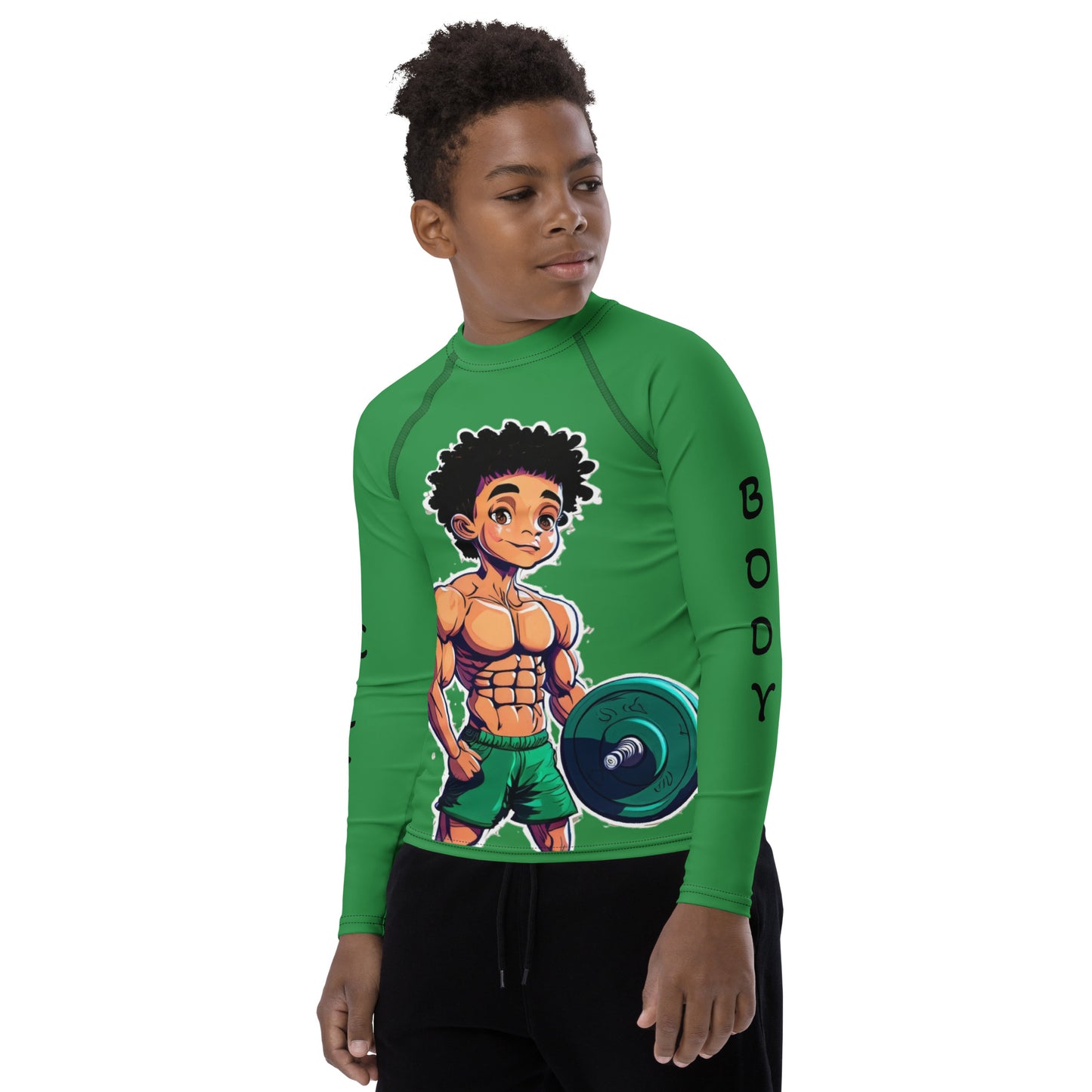 Muscle Body Boys Youth Rash Guard