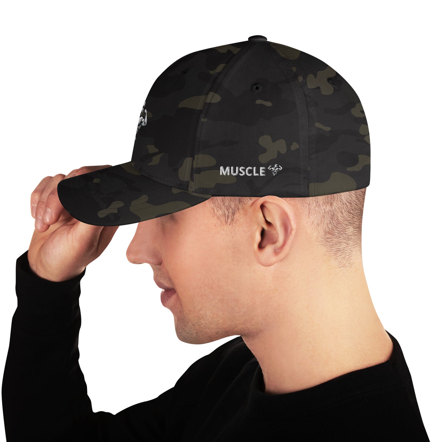 Muscle Body Embroidered Structured (Fitted) Twill Cap