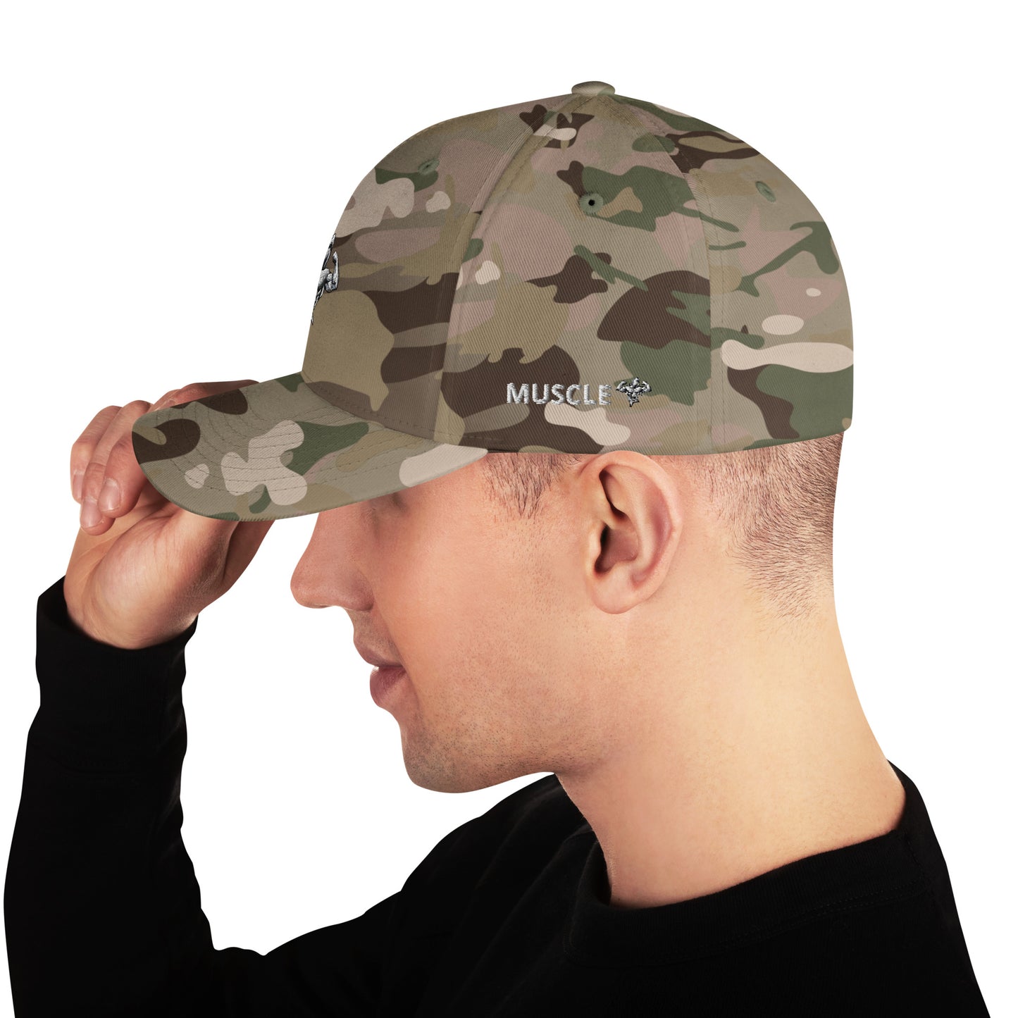 Muscle Body Embroidered Structured (Fitted) Twill Cap