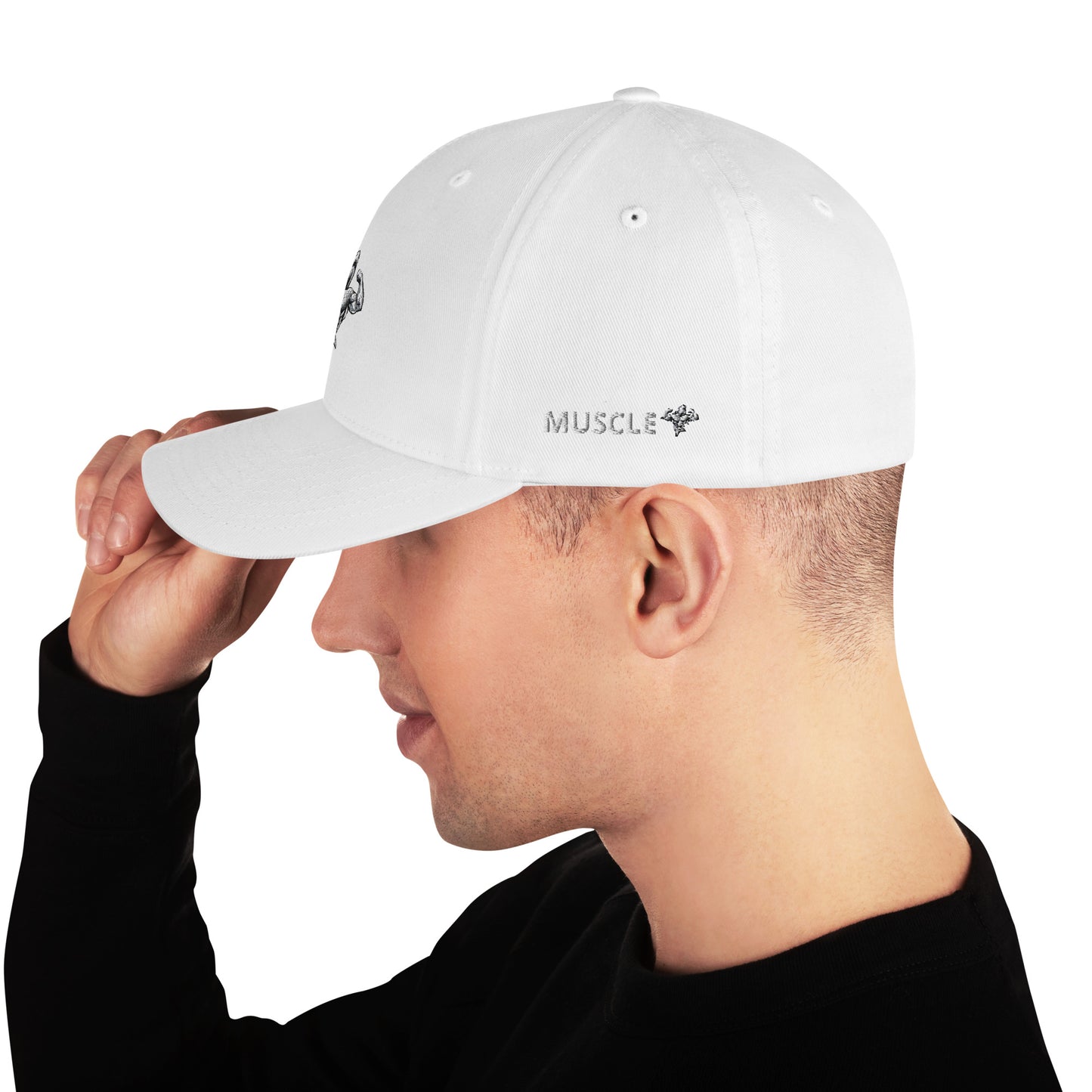 Muscle Body Embroidered Structured (Fitted) Twill Cap