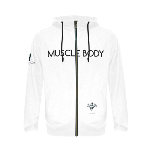 Men's Muscle Body Zip Hoodie