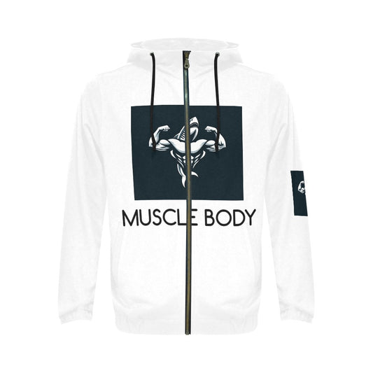 Men's Muscle Body Zip Hoodie