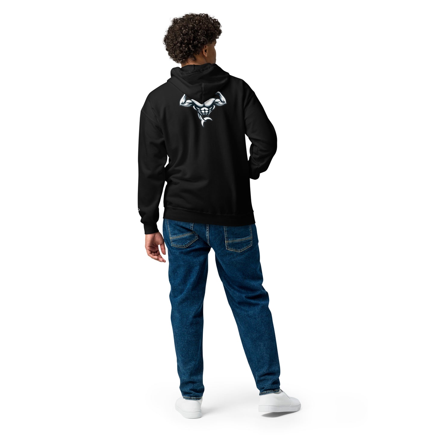 Muscle Body Men's Embroidered Heavy Blend Zip Hoodie