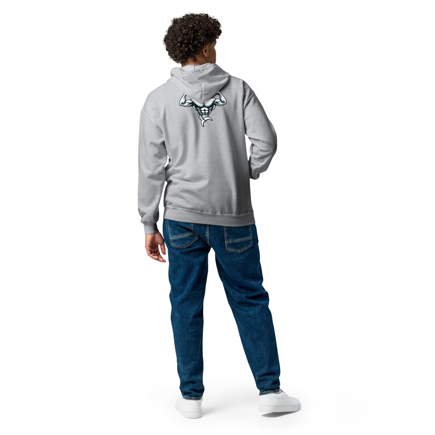 Muscle Body Men's Embroidered Heavy Blend Zip Hoodie