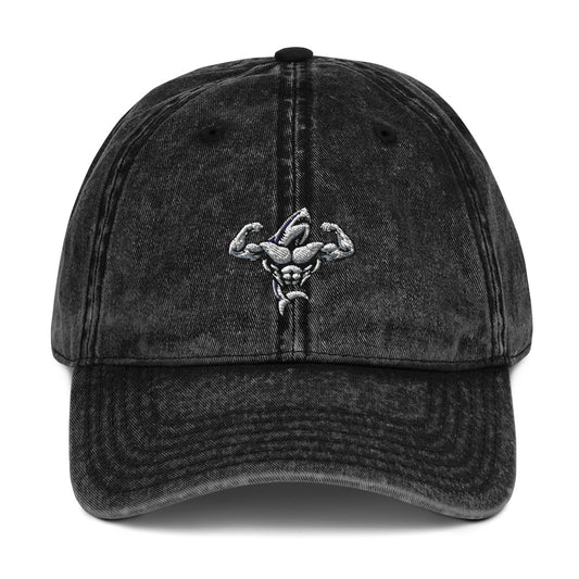 Muscle Body Embroidered Vintage Cotton Twill Cap