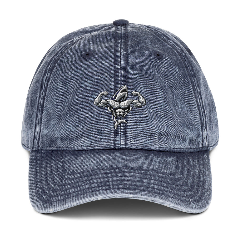 Muscle Body Embroidered Vintage Cotton Twill Cap