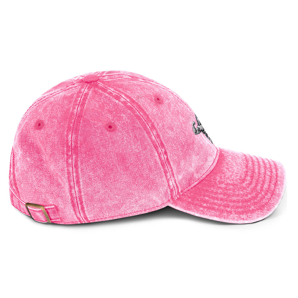 Muscle Body Embroidered Vintage Cotton Twill Cap