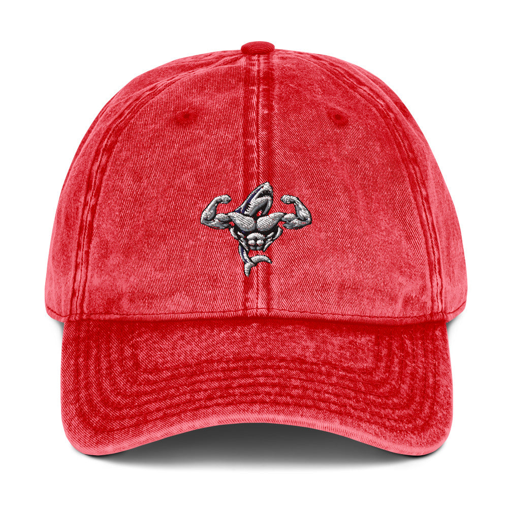 Muscle Body Embroidered Vintage Cotton Twill Cap