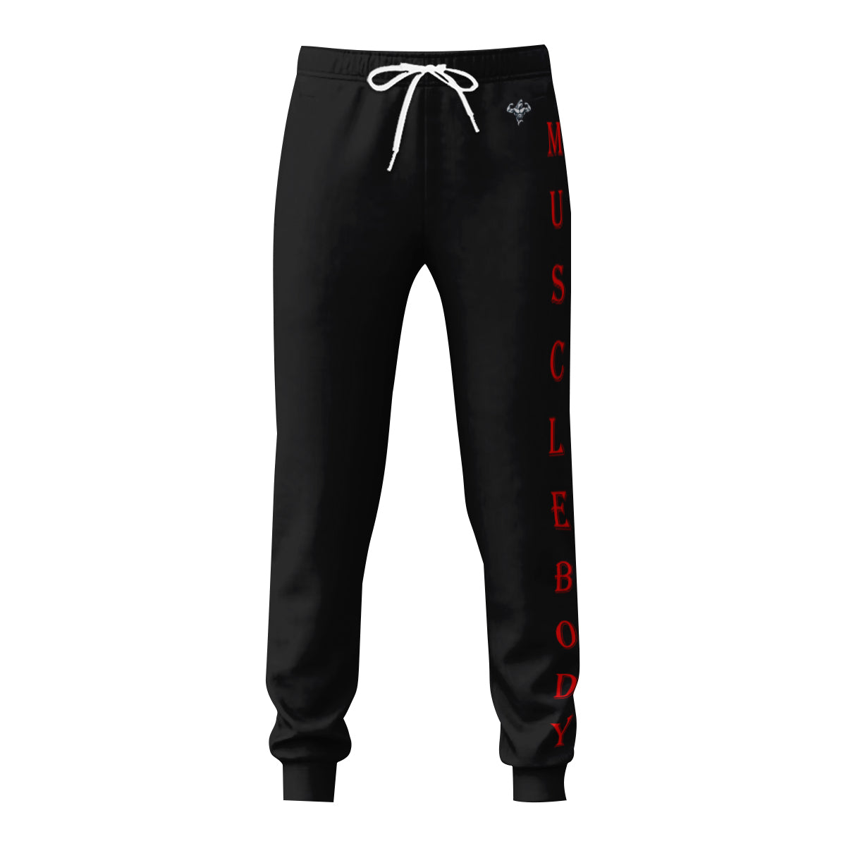 Muscle Body Bodybuilder Joggers with Red Lettering