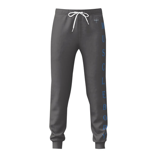 Muscle Body Bodybuilder Jogger with Sky Blue Lettering