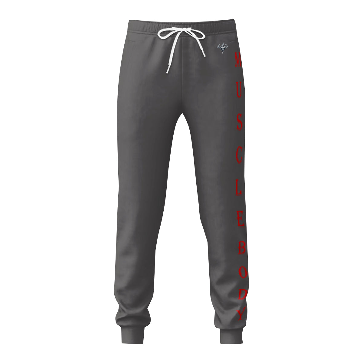 Muscle Body Bodybuilder Joggers with Red Lettering