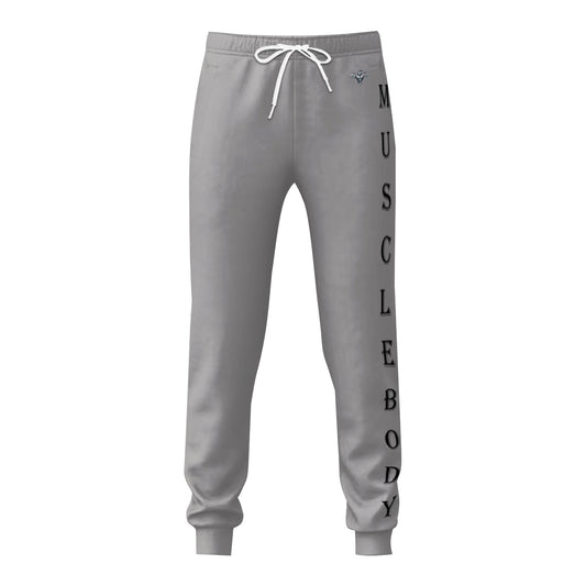 Muscle Body Bodybuilder Joggers with Black Lettering