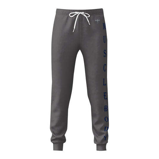 Muscle Body Bodybuilder Joggers with Blue Lettering